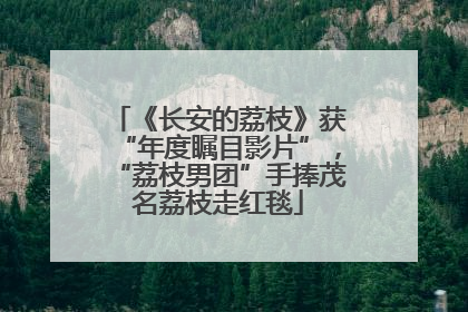 《长安的荔枝》获“年度瞩目影片”，“荔枝男团”手捧茂名荔枝走红毯