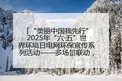 “美丽中国我先行” 2025年“六·五”世界环境日电网环保宣传系列活动——多场景联动，共筑生态发展新图景