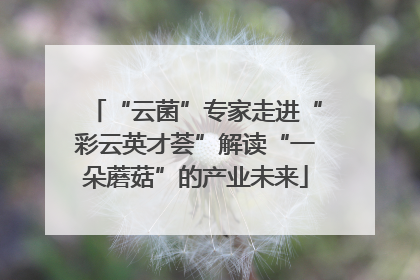 “云菌”专家走进“彩云英才荟”解读“一朵蘑菇”的产业未来