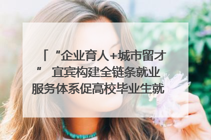 “企业育人+城市留才” 宜宾构建全链条就业服务体系促高校毕业生就业｜您牵挂的四川