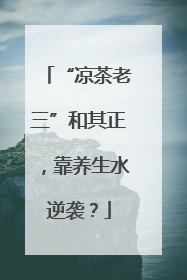 “凉茶老三”和其正，靠养生水逆袭？