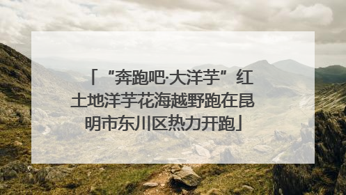 “奔跑吧·大洋芋”红土地洋芋花海越野跑在昆明市东川区热力开跑