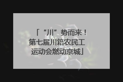 “川”势而来！第七届川籍农民工运动会燃动京城