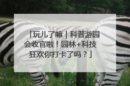 玩儿了嘛｜科普游园会收官啦！园林+科技狂欢你打卡了吗？