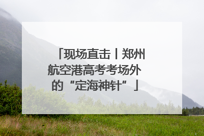 现场直击丨郑州航空港高考考场外的“定海神针”
