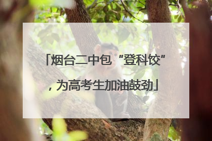 烟台二中包“登科饺”，为高考生加油鼓劲