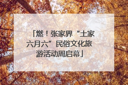 燃！张家界“土家六月六”民俗文化旅游活动周启幕