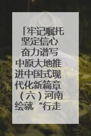 牢记嘱托 坚定信心 奋力谱写中原大地推进中国式现代化新篇章（六）河南绘就“行走河南·读懂中国”新画卷丨牢记嘱托谱新篇