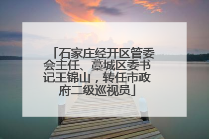 石家庄经开区管委会主任、藁城区委书记王锦山，转任市政府二级巡视员
