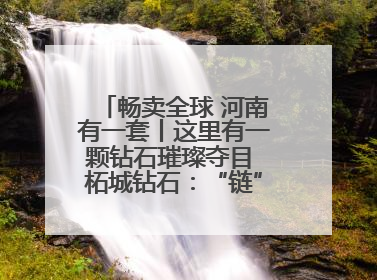 畅卖全球 河南有一套丨这里有一颗钻石璀璨夺目 柘城钻石：“链”就发展新动力
