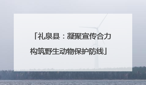 礼泉县：凝聚宣传合力构筑野生动物保护防线