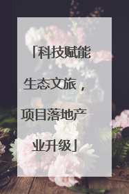 科技赋能生态文旅，项目落地产业升级