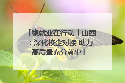 稳就业在行动丨山西：深化校企对接 助力高质量充分就业