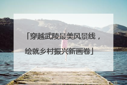 穿越武陵最美风景线，绘就乡村振兴新画卷