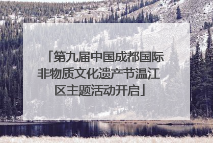 第九届中国成都国际非物质文化遗产节温江区主题活动开启