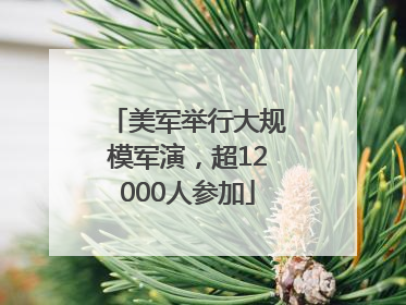美军举行大规模军演，超12000人参加