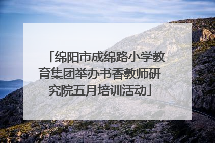 绵阳市成绵路小学教育集团举办书香教师研究院五月培训活动