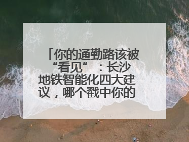 你的通勤路该被 “看见”：长沙地铁智能化四大建议，哪个戳中你的出行痛点？