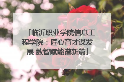 临沂职业学院信息工程学院：匠心育才谋发展 数智赋能谱新篇