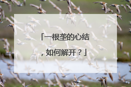 一根垄的心结，如何解开？