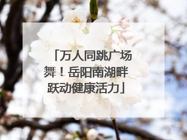 万人同跳广场舞！岳阳南湖畔跃动健康活力