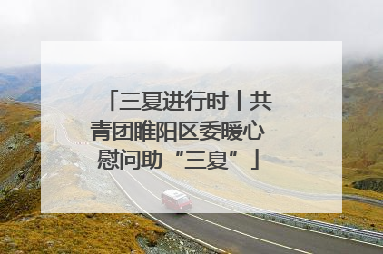 三夏进行时丨共青团睢阳区委暖心慰问助“三夏”