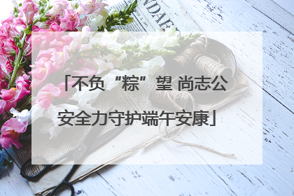 不负“粽”望 尚志公安全力守护端午安康