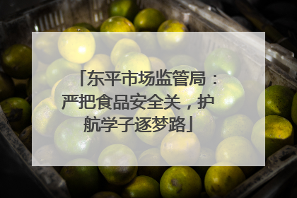 东平市场监管局：严把食品安全关，护航学子逐梦路