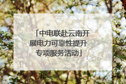 中电联赴云南开展电力可靠性提升专项服务活动