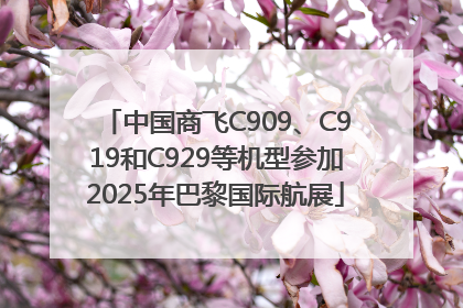 中国商飞C909、C919和C929等机型参加2025年巴黎国际航展