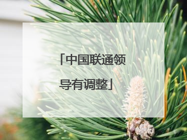 中国联通领导有调整