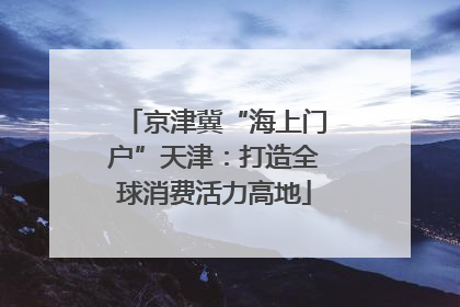 京津冀“海上门户”天津：打造全球消费活力高地