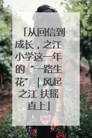 从回信到成长，之江小学这一年的“一路生花”｜风起之江 扶摇直上