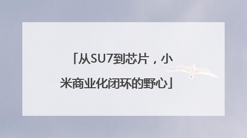 从SU7到芯片，小米商业化闭环的野心