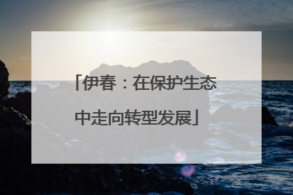 伊春：在保护生态中走向转型发展