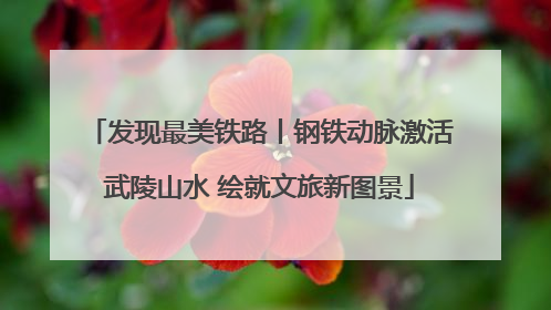 发现最美铁路丨钢铁动脉激活武陵山水 绘就文旅新图景