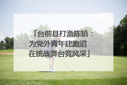 台前县打渔陈镇：为党外青年建跑道 在统战舞台竞风采