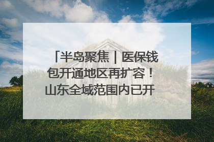 半岛聚焦｜医保钱包开通地区再扩容！山东全域范围内已开通，有何用处？如何操作？速戳→