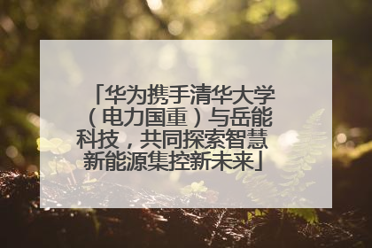 华为携手清华大学（电力国重）与岳能科技，共同探索智慧新能源集控新未来