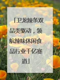 卫龙辣条双品类驱动，领航辣味休闲食品行业千亿赛道