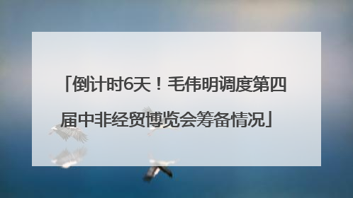 倒计时6天！毛伟明调度第四届中非经贸博览会筹备情况