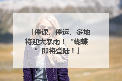 停课、停运、多地将迎大暴雨！“蝴蝶”即将登陆！