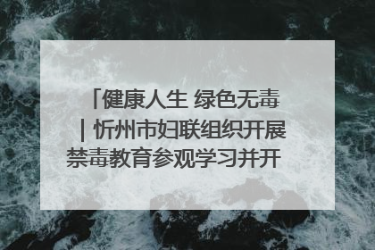 健康人生 绿色无毒｜忻州市妇联组织开展禁毒教育参观学习并开展主题党日活动