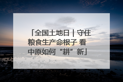 全国土地日｜守住粮食生产命根子 看中原如何“耕”新