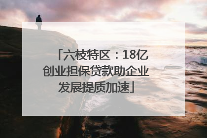 六枝特区：18亿创业担保贷款助企业发展提质加速