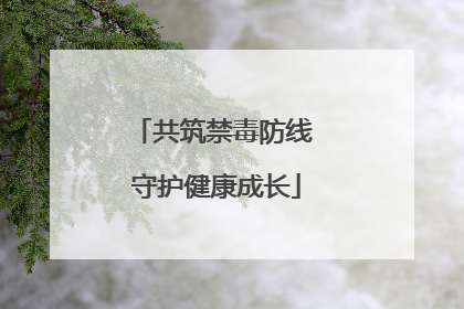 共筑禁毒防线 守护健康成长