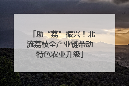 助“荔”振兴！北流荔枝全产业链带动特色农业升级