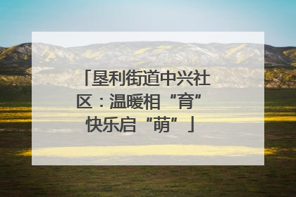 垦利街道中兴社区：温暖相“育” 快乐启“萌”
