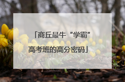 商丘最牛“学霸”高考班的高分密码