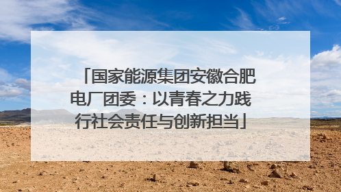 国家能源集团安徽合肥电厂团委：以青春之力践行社会责任与创新担当